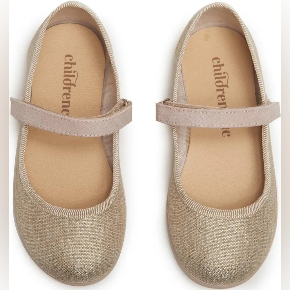 Girls' Shoes / Dress Shoes / Mary Jane in Gold Shimmer - Size 30 / 12-12.5